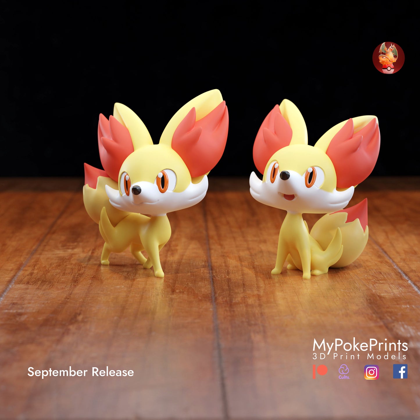 Fennekin - Starter Pokemon -Fire Type - Pokedex - 04mm layer height - Painted and Custom Gift Versions Available!