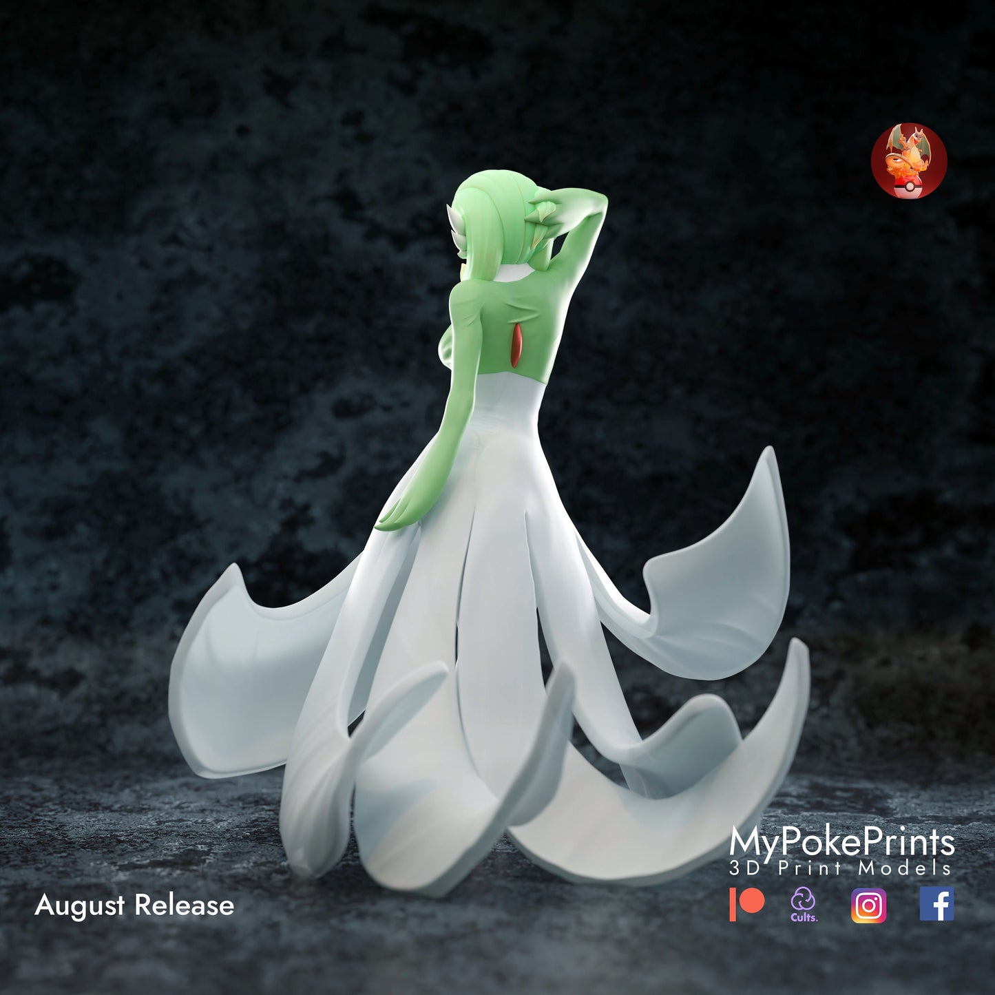 Gardevoir  - Pokemon Unite Collectibles -Pokeball - Pokedex - 04mm layer height - Painted and Custom Gift Versions Available!