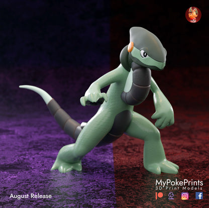 Cyclazard - Pokemon Unite Collectibles -Pokeball - Pokedex - 04mm layer height - Painted and Custom Gift Versions Available!