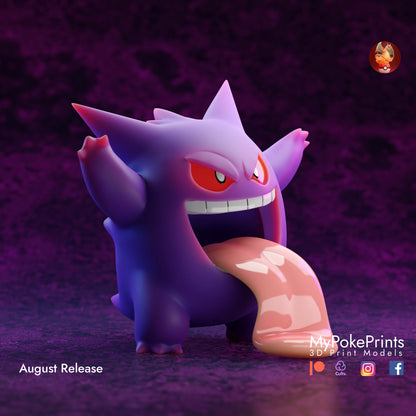 Gengar Statue Collectible Desk Ornament - Pokemon Cosplay Halloween -  Pocket Monster Ghost - Custom Gift and Painted Versions Available!