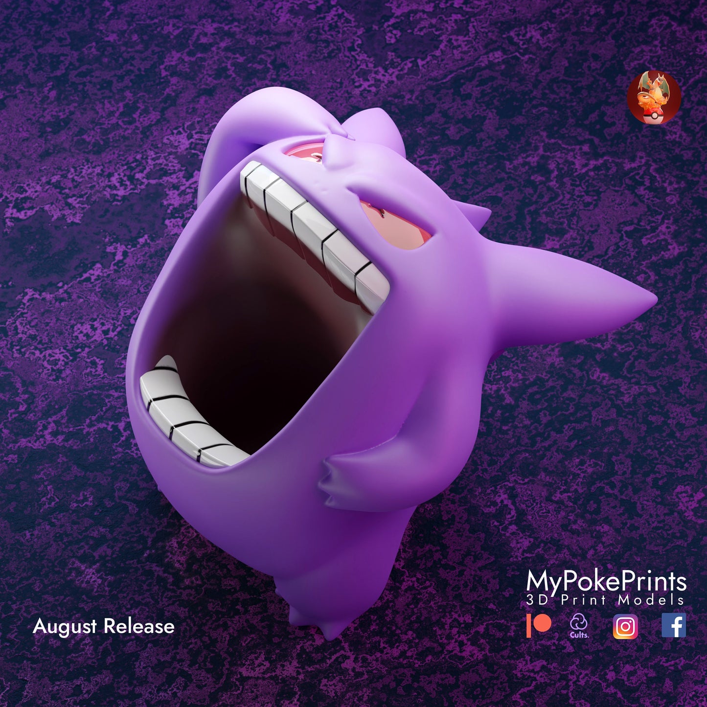 Gengar Statue Collectible Desk Ornament - Pokemon Cosplay Halloween -  Pocket Monster Ghost - Custom Gift and Painted Versions Available!