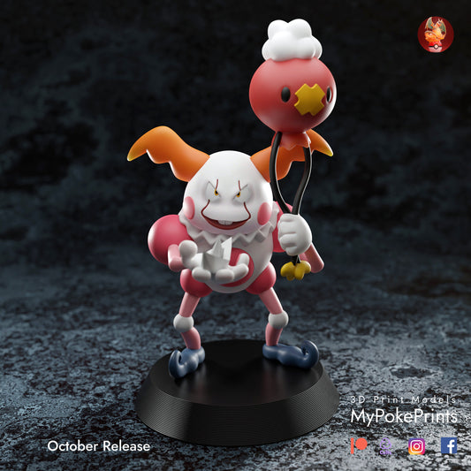 Mr Mime Pennywise IT Cosplay - Pokémon Cosplay Halloween -  Pocket Monster Ghost - Custom Gift and Painted Versions Available!