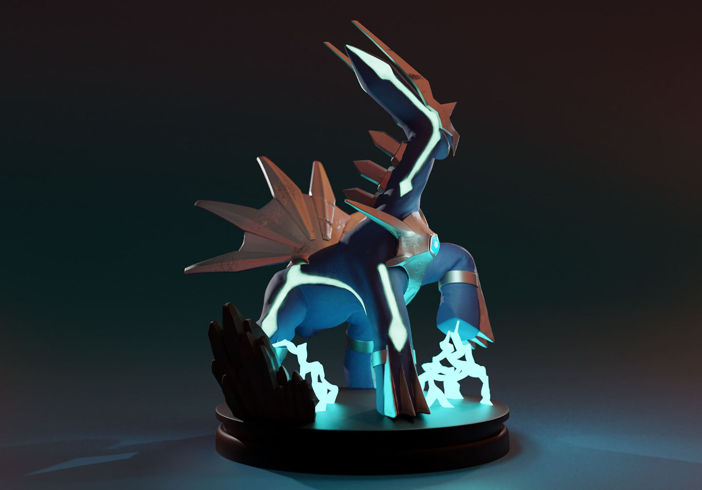 Dialga Statue Figurine Collectible  -Pokemon Pocket monster- Pokedex - 04mm layer height - Painted and Custom Gift Versions Available!