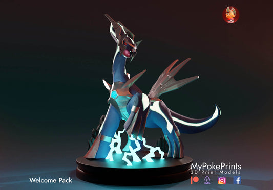 Dialga Statue Figurine Collectible  -Pokemon Pocket monster- Pokedex - 04mm layer height - Painted and Custom Gift Versions Available!