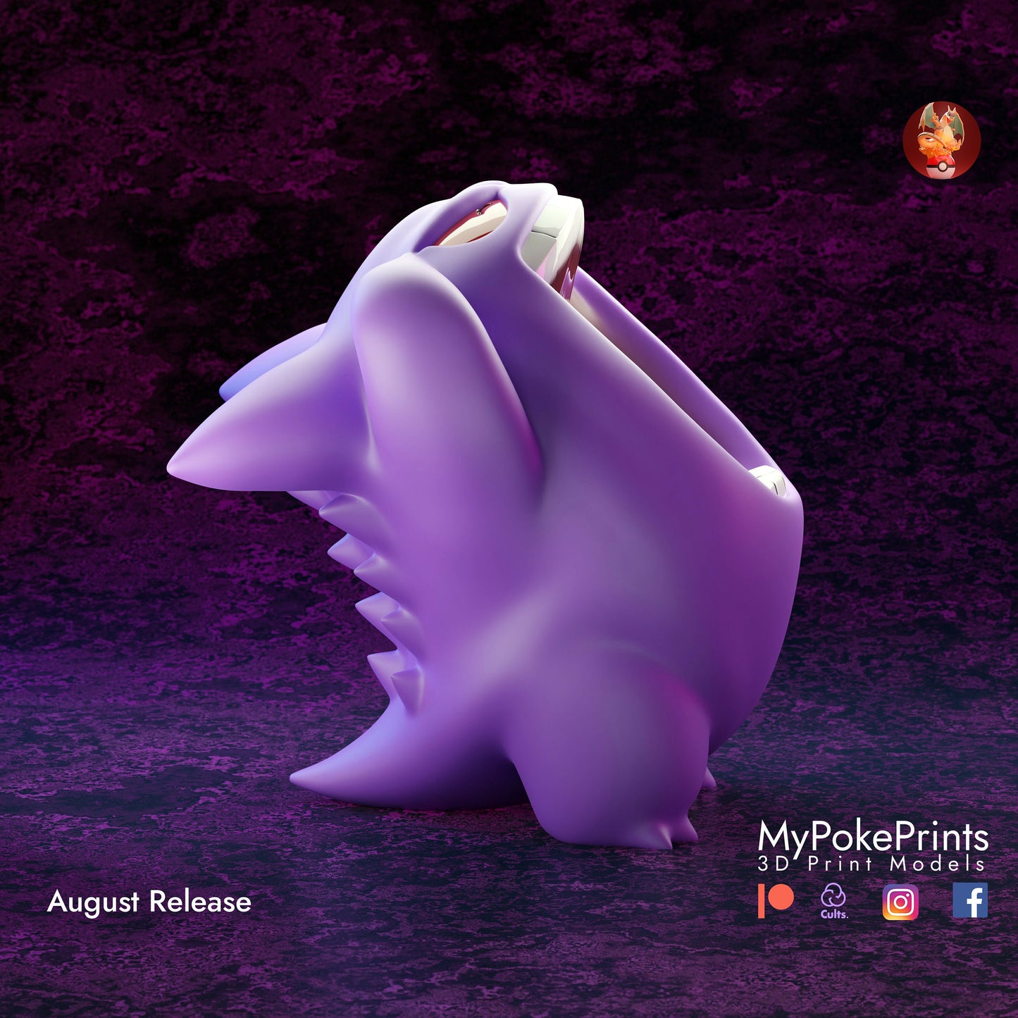 Gengar Statue Collectible Desk Ornament - Pokemon Cosplay Halloween -  Pocket Monster Ghost - Custom Gift and Painted Versions Available!