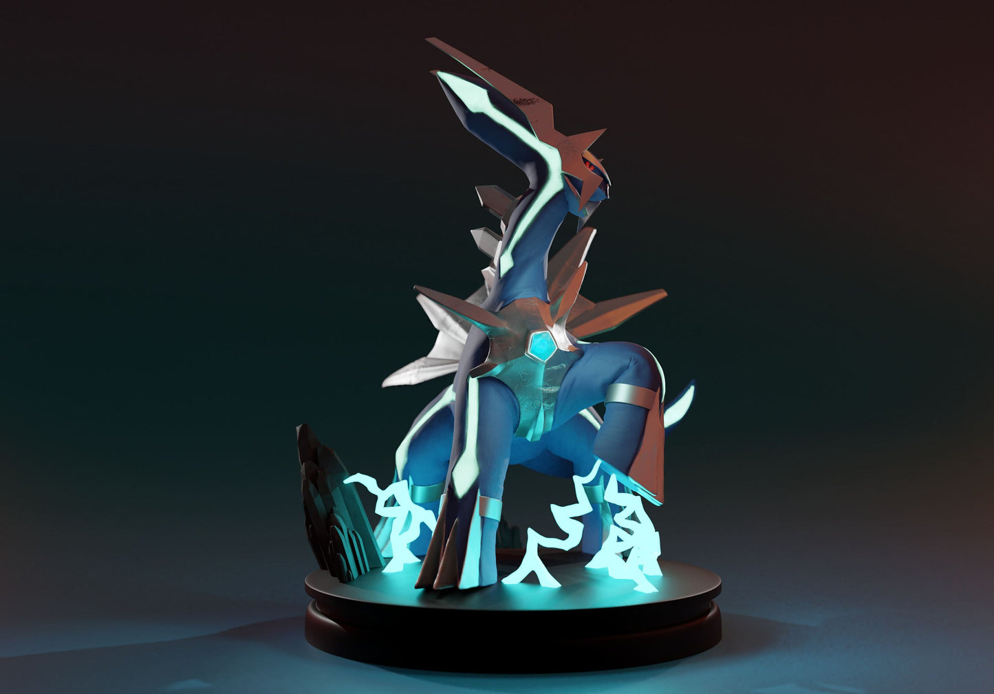 Dialga Statue Figurine Collectible  -Pokemon Pocket monster- Pokedex - 04mm layer height - Painted and Custom Gift Versions Available!