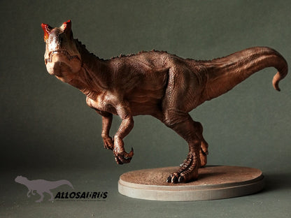 Allosaurus Dinosaur - Jurassic Park - t rex - Happy dino - 3d printed in Abs-like resin - Painted and Custom Gift versions available!