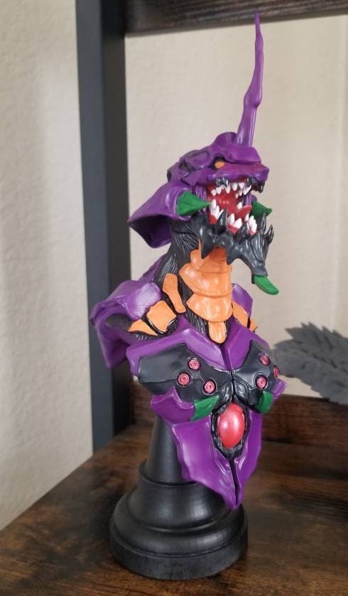 Eva 01 Bust - Neon Genesis Evangelion - Shinji Evangelion- 0.04mm layer height. Custom Gift and Painted Versions Available!