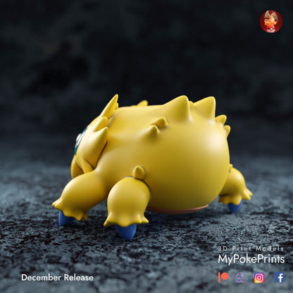 Joltic or Christmas Spirit Joltic Christmas Décor for your home or desk - Pokemon Catch them all - 3d Resin Print - Painted or Custom Gift~!