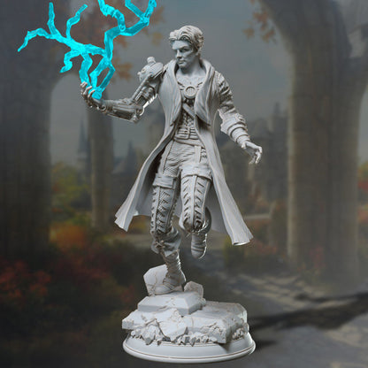 Clockwork Artificer Half Elf Human - Mettarion Dm Stash - Décor sculpture for your home or desk  - 3d Resin Print - Painted or Custom Gift~!