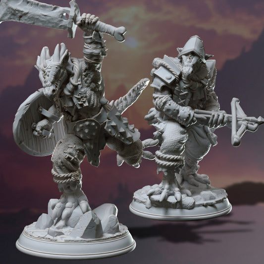 Kobold Infantry Warrior Scrapper - Dm Stash - Décor sculpture for your home or desk  - 3d Resin Print - Painted or Custom Gift~!