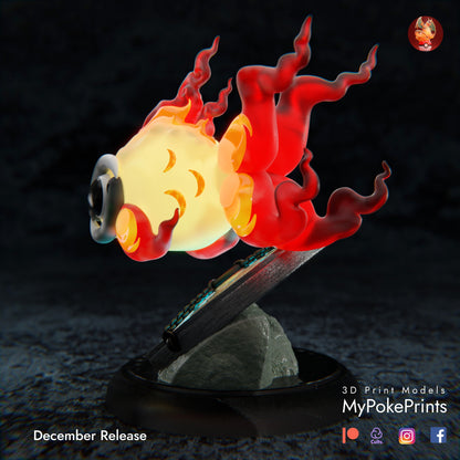 Chi-yu Ornament Legendary Pokemon  - Décor for your home or desk - Pokemon Catch them all - 3d Resin Print - Painted or Custom Gift~!