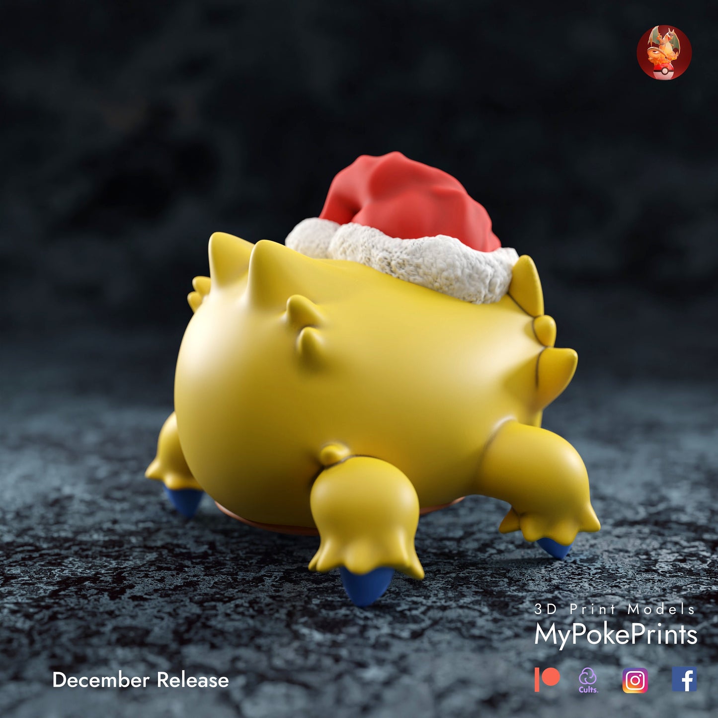 Joltic or Christmas Spirit Joltic Christmas Décor for your home or desk - Pokemon Catch them all - 3d Resin Print - Painted or Custom Gift~!