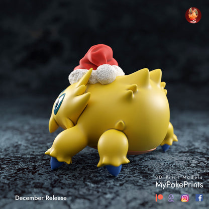 Joltic or Christmas Spirit Joltic Christmas Décor for your home or desk - Pokemon Catch them all - 3d Resin Print - Painted or Custom Gift~!