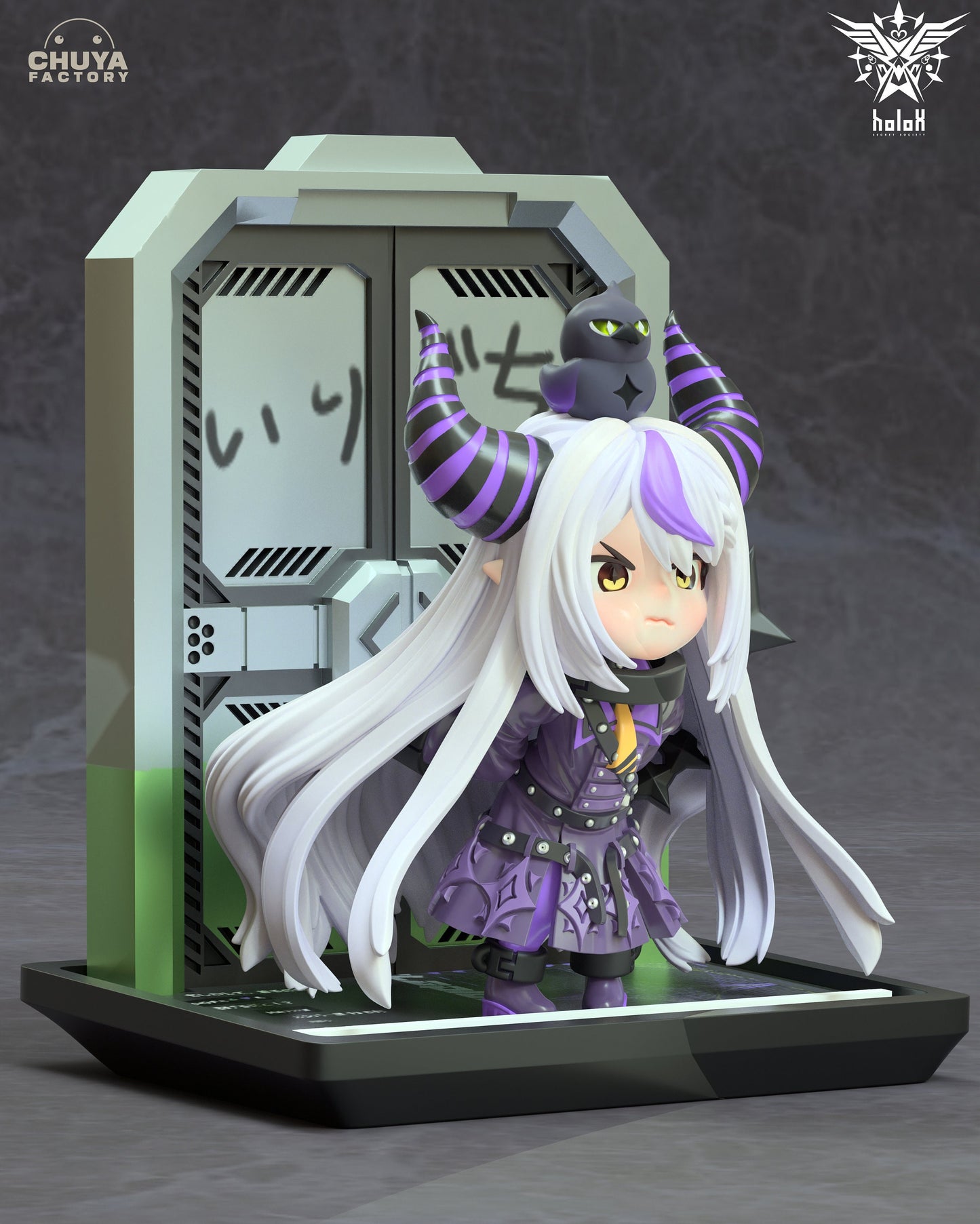 LAplus Darkness from Virtual Youtuber- Collectible 3d printed statues - Perfect for Home Decor - Custom Gift and Painted Versions Available!