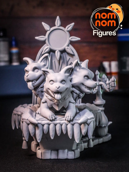 Cerberus Chibi Version from Hades - Collectible 3d printed statues Home Decor - Custom Gift and Painted Versions Available!