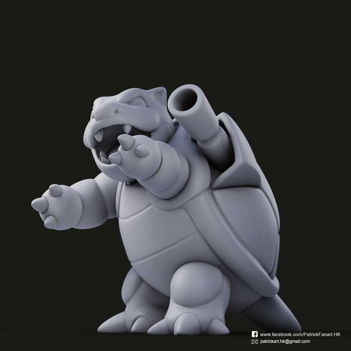 Blastoise Pokemon  Statue - Collectible 3d printed statues Home Decor - Custom Gift and Painted Versions Available!