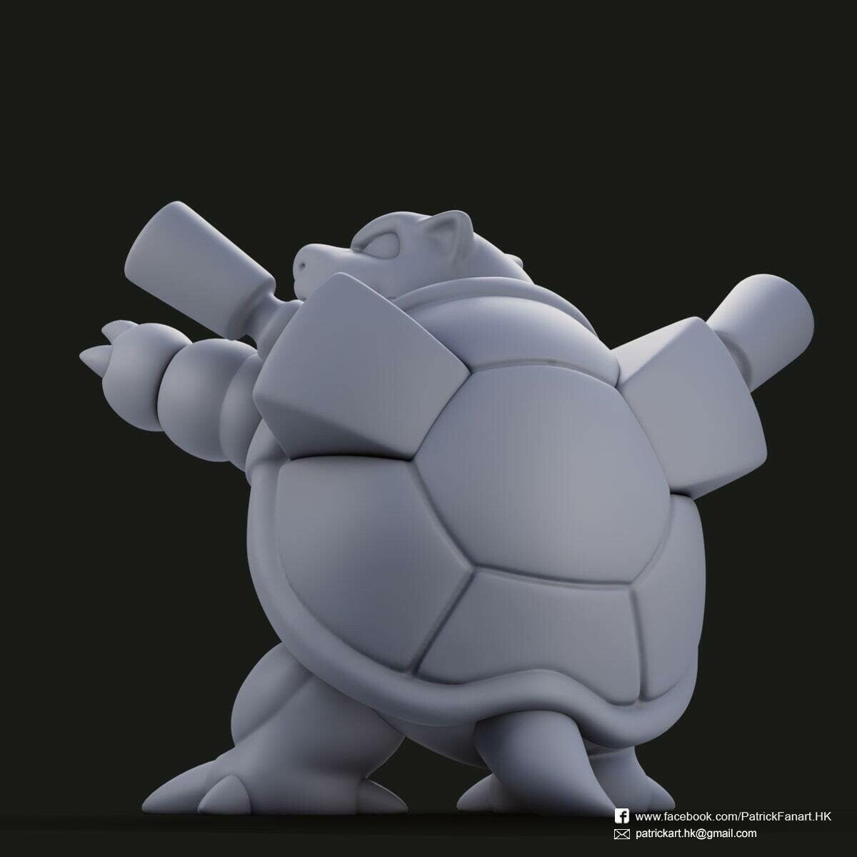 Blastoise Pokemon  Statue - Collectible 3d printed statues Home Decor - Custom Gift and Painted Versions Available!