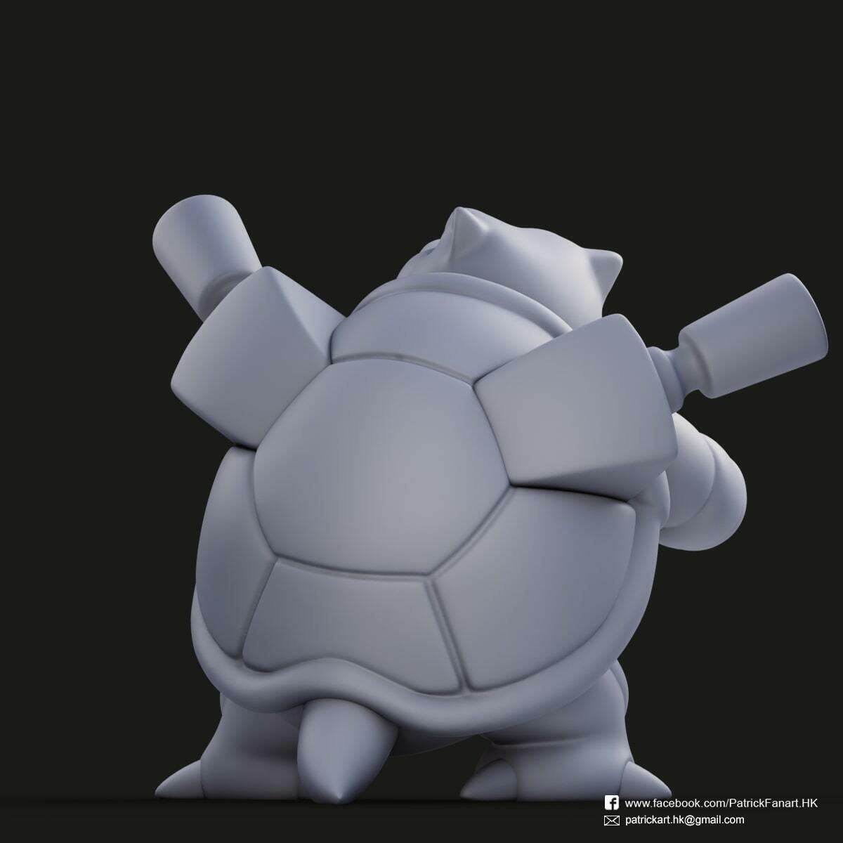 Blastoise Pokemon  Statue - Collectible 3d printed statues Home Decor - Custom Gift and Painted Versions Available!