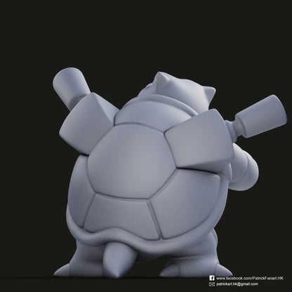 Blastoise Pokemon  Statue - Collectible 3d printed statues Home Decor - Custom Gift and Painted Versions Available!