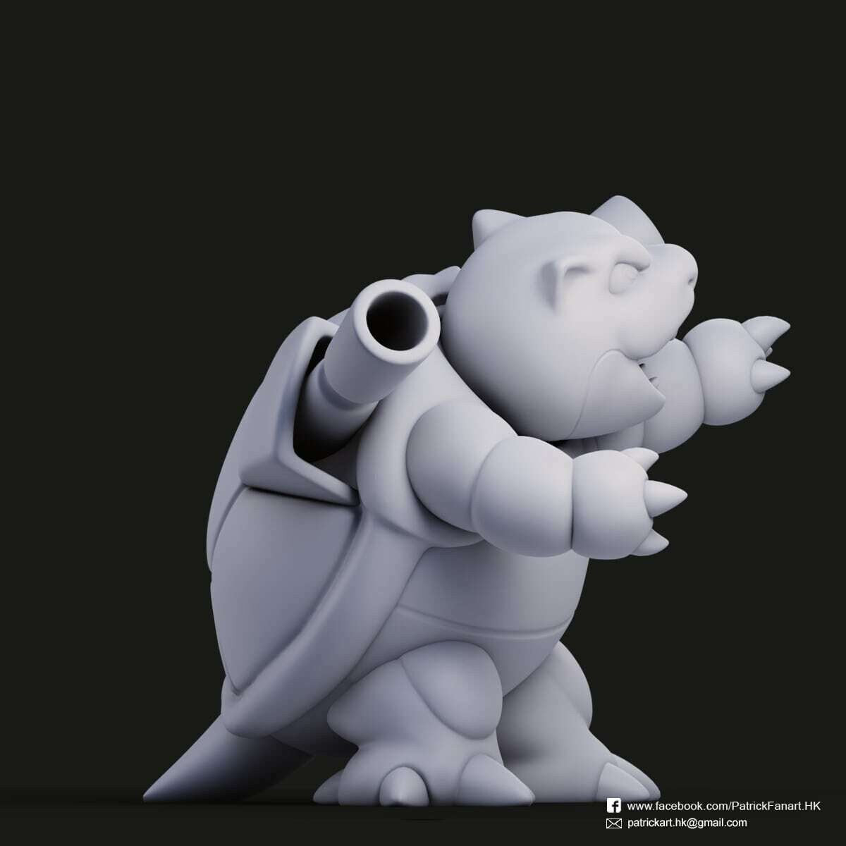 Blastoise Pokemon  Statue - Collectible 3d printed statues Home Decor - Custom Gift and Painted Versions Available!