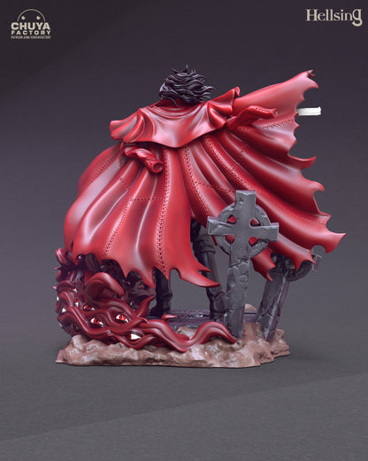 Alucard or Count Dracula  from Hellsing  - Collectible 3d printed statues -  Home Decor - Custom Gift and Painted Versions Available!