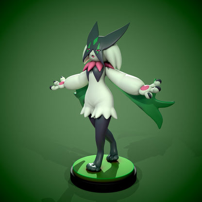 Meowscarada Grass Pokemon Statue  - Collectible 3d printed statues Home Decor - Custom Gift and Painted Versions Available!