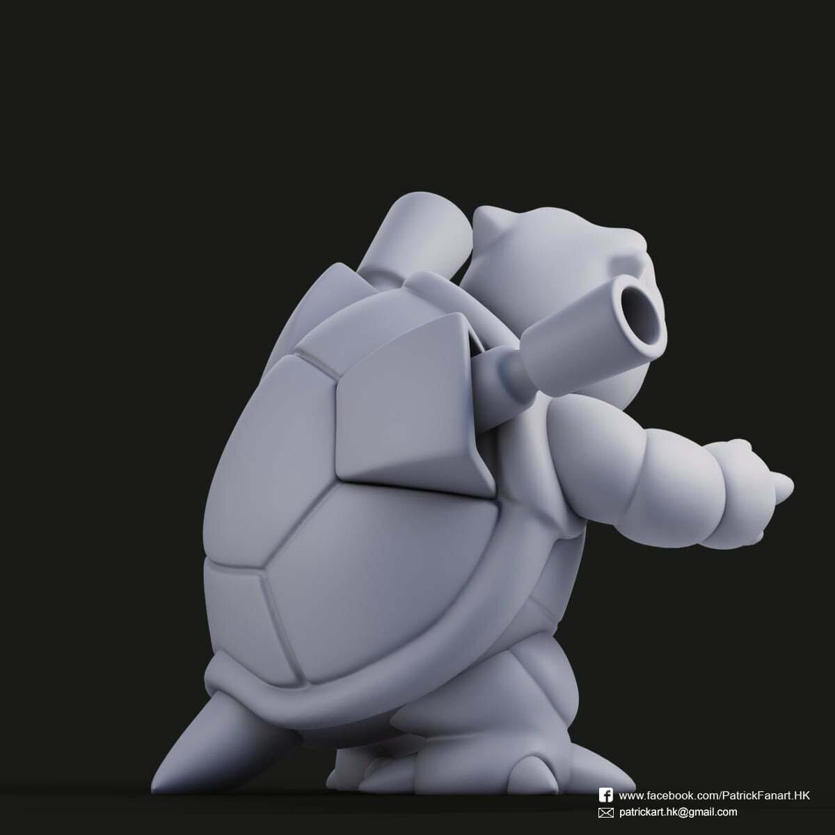 Blastoise Pokemon  Statue - Collectible 3d printed statues Home Decor - Custom Gift and Painted Versions Available!