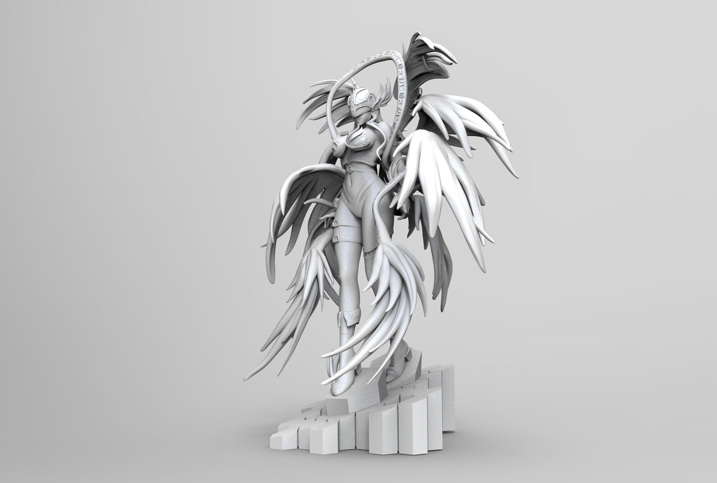 Angewomon Collectible Statue - Digimon Digital Monsters - Décor for your home - 3d Resin Print - Painted or Custom Gift~!