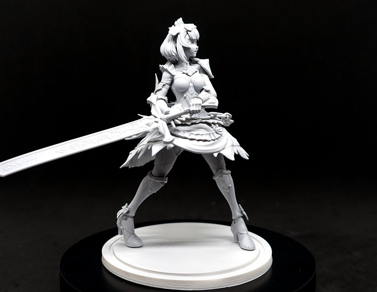 Noelle from Genshin Impact - Collectible 3d printed statues - Perfect for Home Decor - Custom Gift and Painted Versions Available!