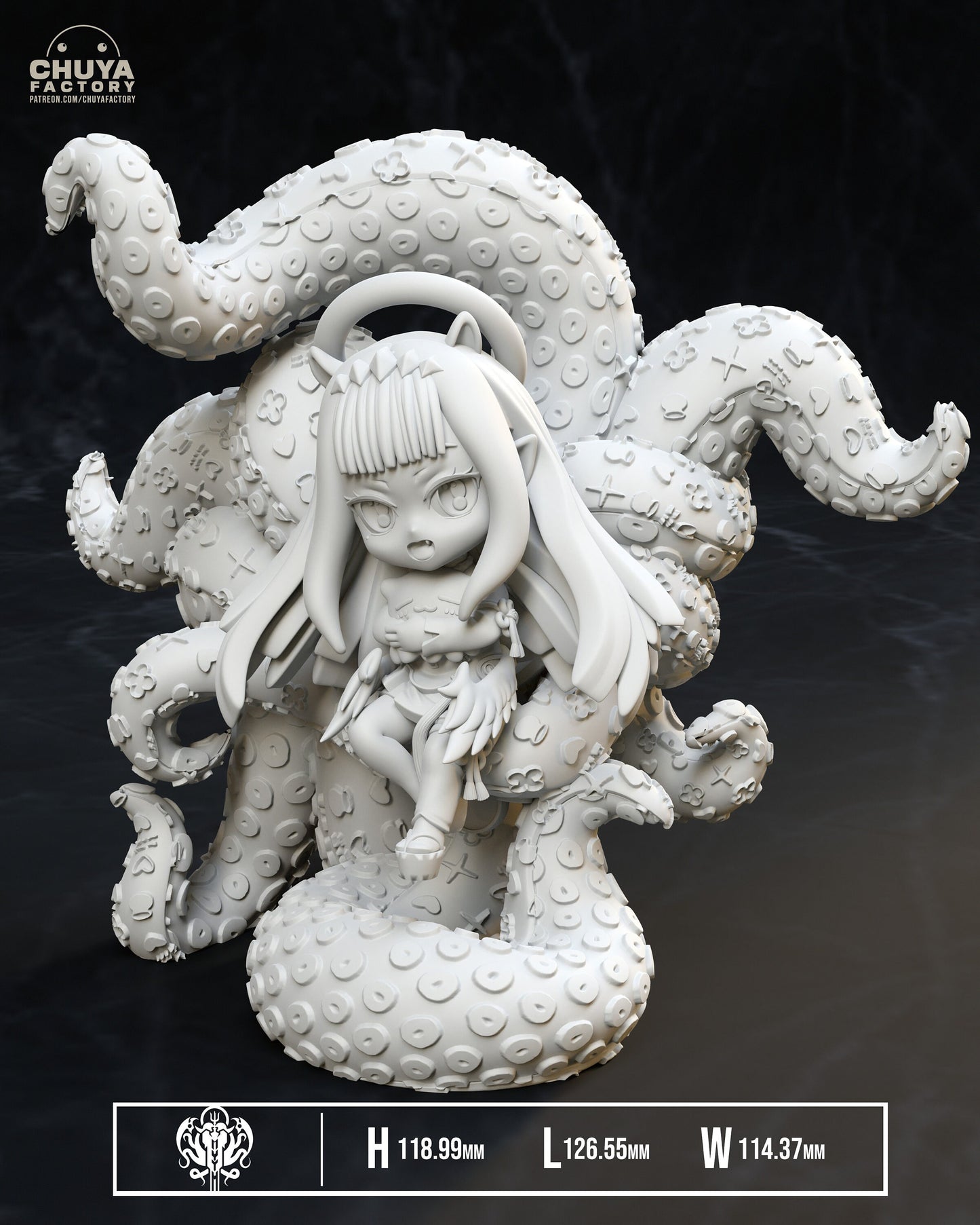 Ninomae Ina'Nis Hololive Collectible Statue  - Décor for your home - 3d Resin Print - Painted or Custom Gift~!