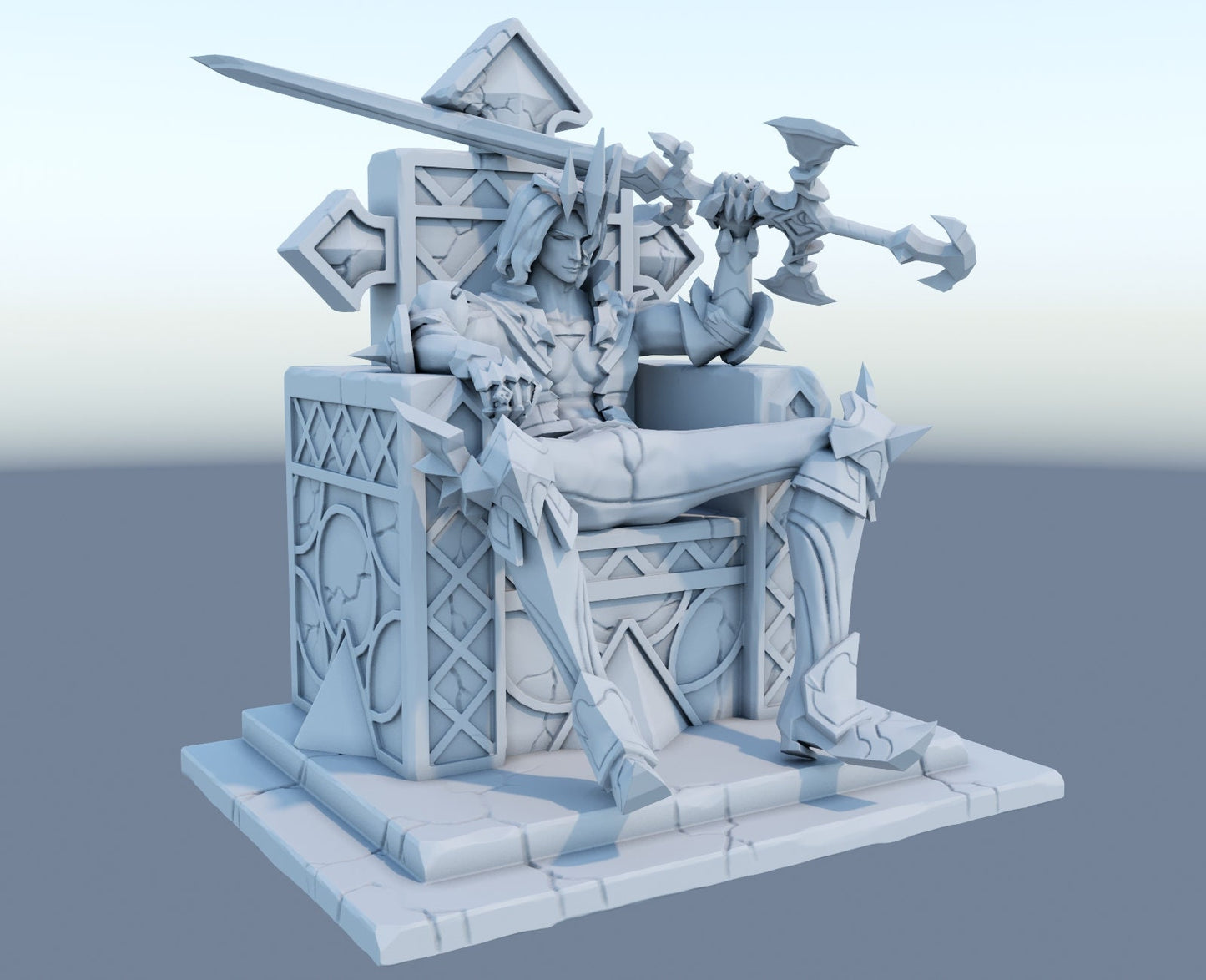 Classic Viego the Ruined King  from League of lol  Collectible 3d printed statues - Home Decor - Custom Gift and Painted Versions Available!