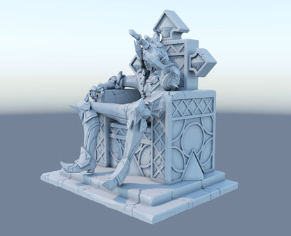 Classic Viego the Ruined King  from League of lol  Collectible 3d printed statues - Home Decor - Custom Gift and Painted Versions Available!