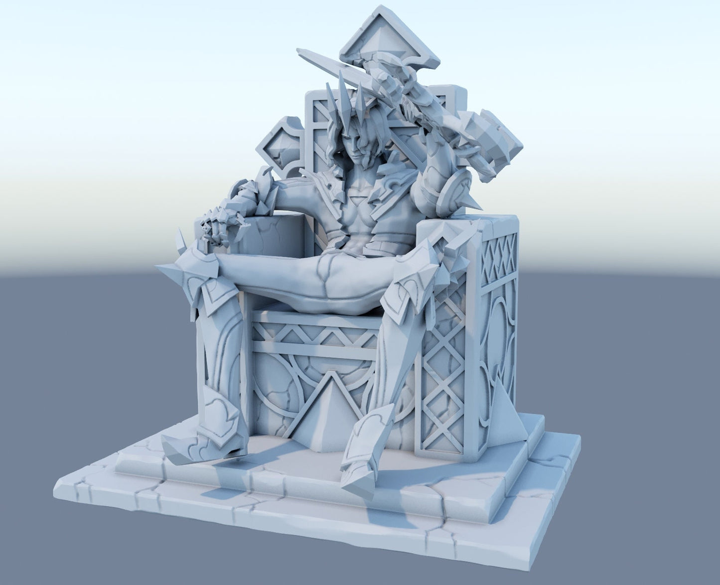 Classic Viego the Ruined King  from League of lol  Collectible 3d printed statues - Home Decor - Custom Gift and Painted Versions Available!