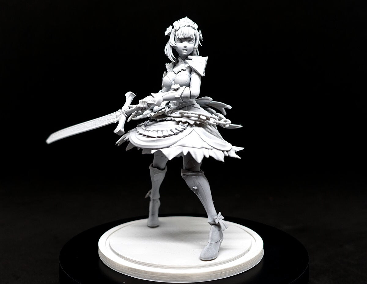 Noelle from Genshin Impact - Collectible 3d printed statues - Perfect for Home Decor - Custom Gift and Painted Versions Available!