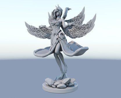 Morgana  from League of Legends lol  - Collectible 3d printed statues - Perfect for Home Decor - Custom Gift and Painted Versions Available!