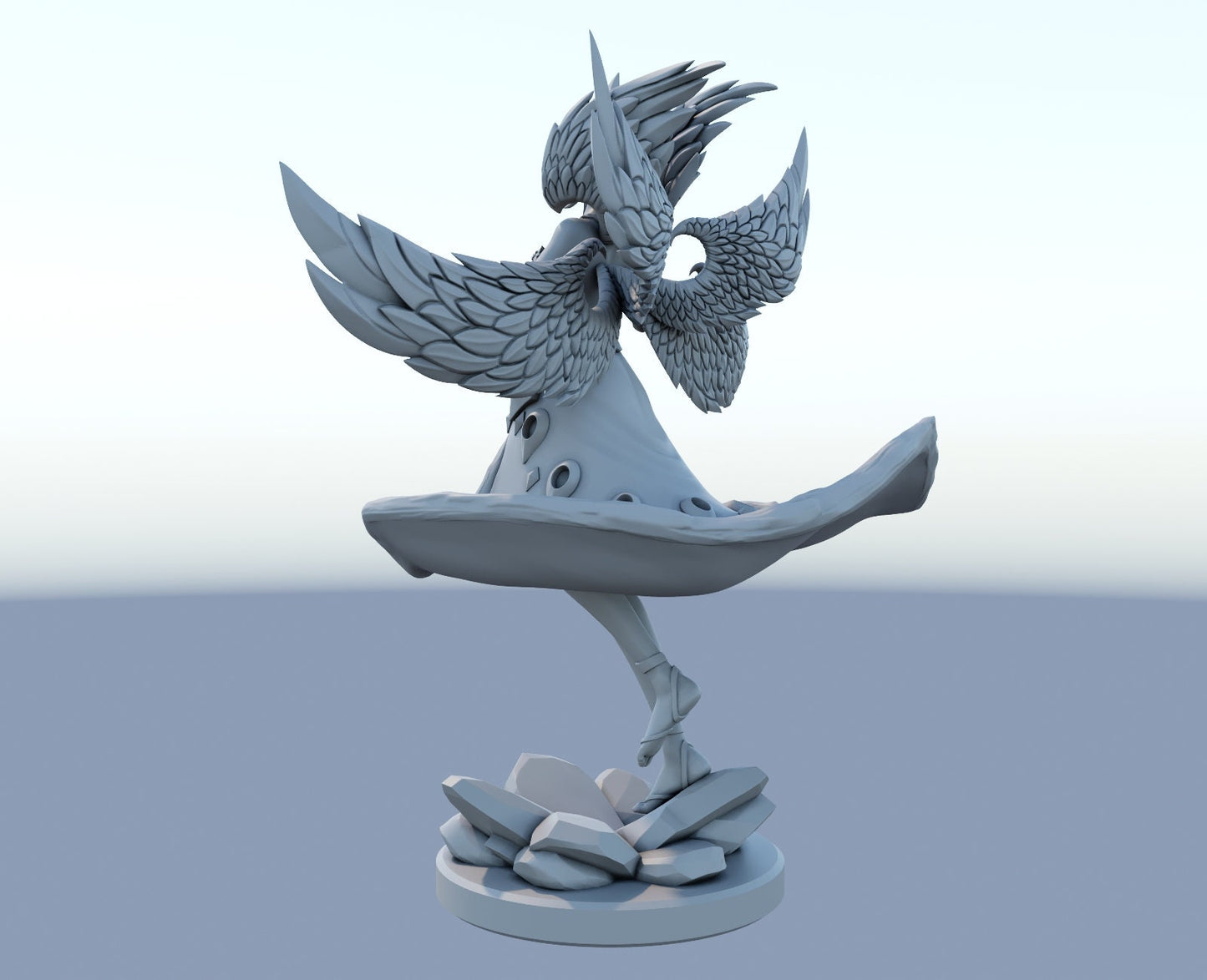 Morgana  from League of Legends lol  - Collectible 3d printed statues - Perfect for Home Decor - Custom Gift and Painted Versions Available!