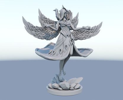 Morgana  from League of Legends lol  - Collectible 3d printed statues - Perfect for Home Decor - Custom Gift and Painted Versions Available!