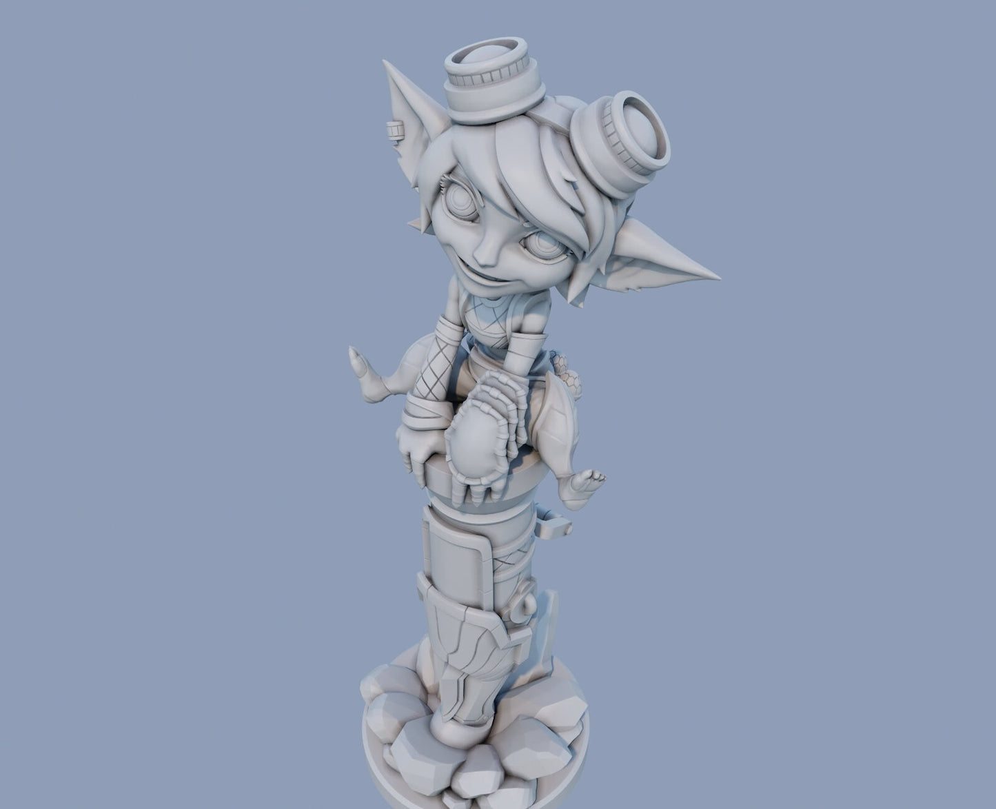 Tristana Yordle Gunner League of Legends lol  - Collectible 3d printed statues - Home Decor - Custom Gift and Painted Versions Available!