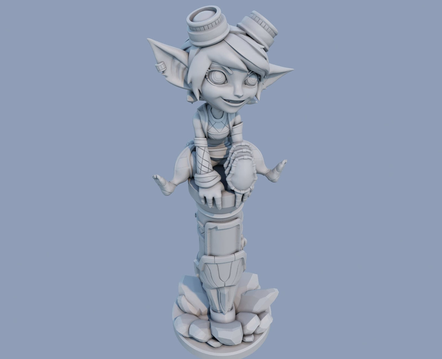 Tristana Yordle Gunner League of Legends lol  - Collectible 3d printed statues - Home Decor - Custom Gift and Painted Versions Available!