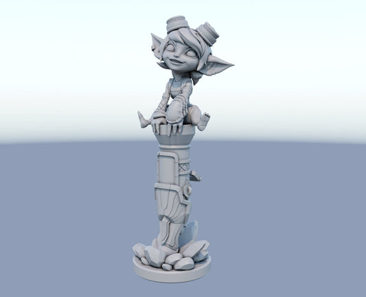 Tristana Yordle Gunner League of Legends lol  - Collectible 3d printed statues - Home Decor - Custom Gift and Painted Versions Available!