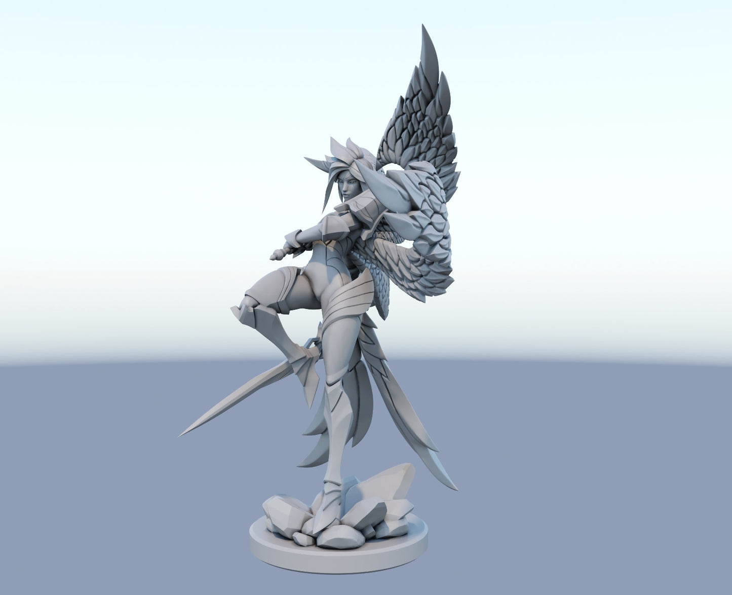 Kayle the Righteous League of Legends lol  - Collectible 3d printed statues - Home Decor - Custom Gift and Painted Versions Available!