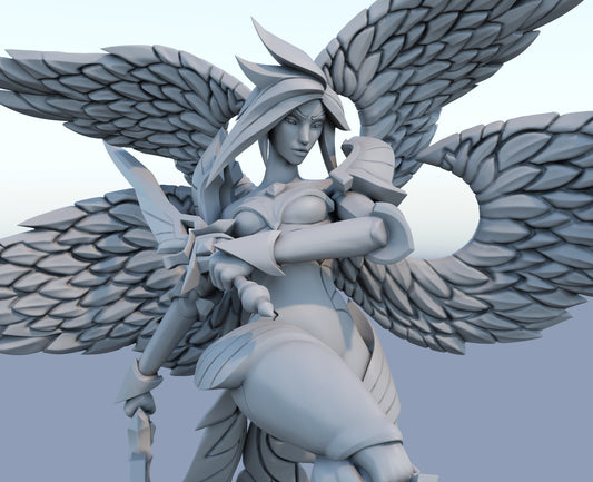 Kayle the Righteous League of Legends lol  - Collectible 3d printed statues - Home Decor - Custom Gift and Painted Versions Available!