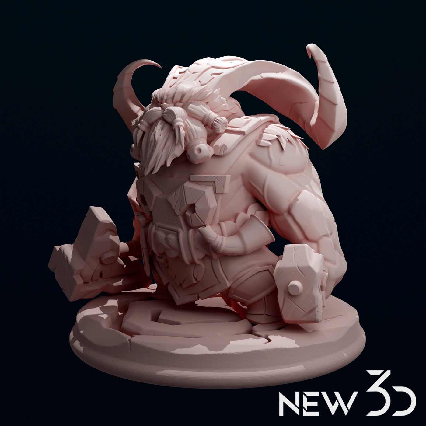 Classic Ornn from League of lol  - Collectible 3d printed statues - Perfect for Home Decor - Custom Gift and Painted Versions Available!