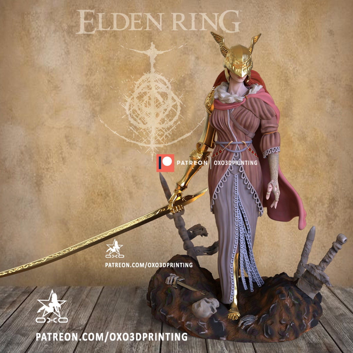 Malenia Blade of Miquella from Elden Ring - Collectible 3d printed statues Home Decor - Custom Gift and Painted Versions Available!