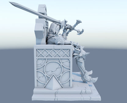 Classic Viego the Ruined King  from League of lol  Collectible 3d printed statues - Home Decor - Custom Gift and Painted Versions Available!