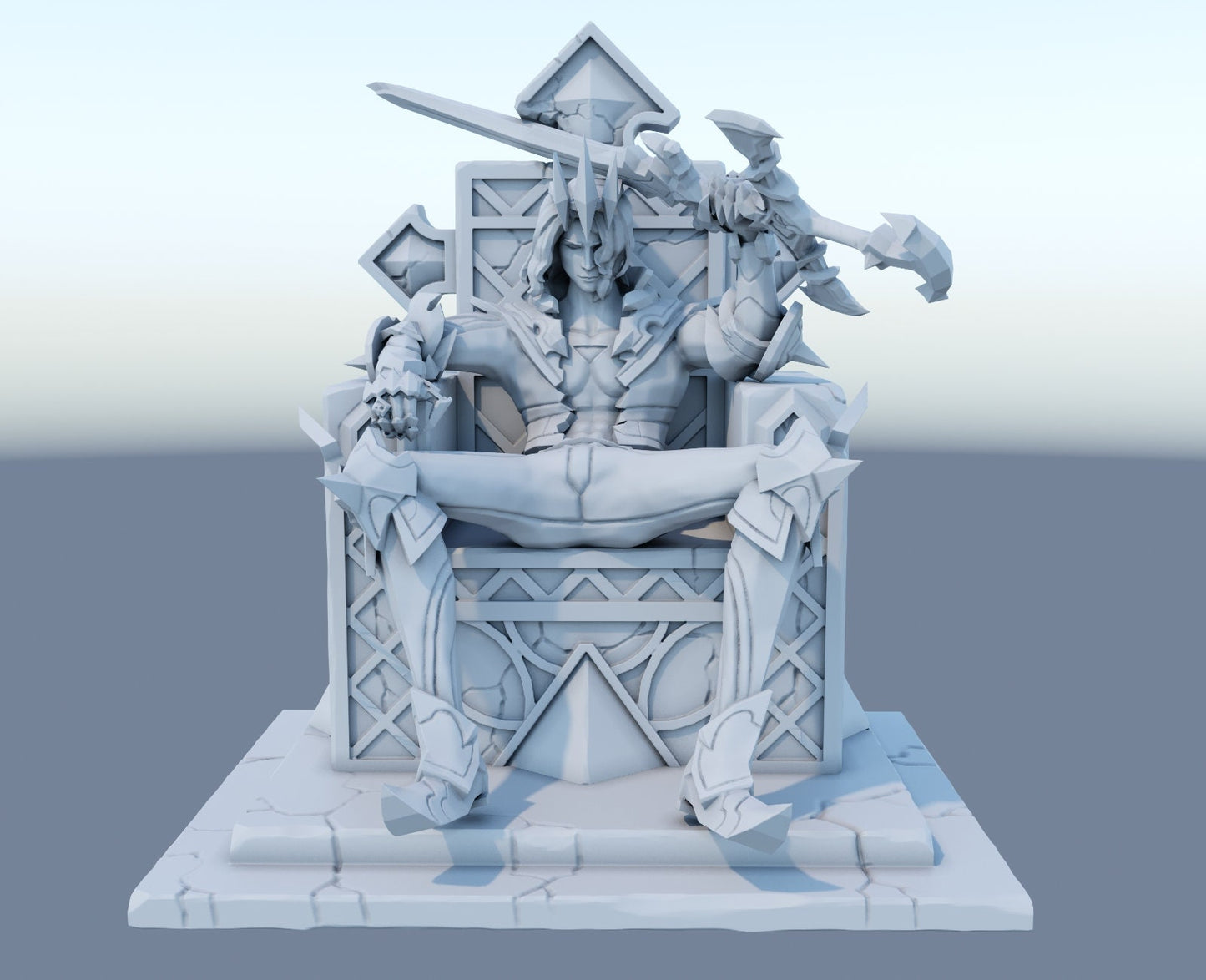 Classic Viego the Ruined King  from League of lol  Collectible 3d printed statues - Home Decor - Custom Gift and Painted Versions Available!