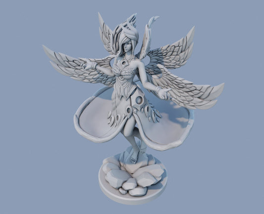 Morgana  from League of Legends lol  - Collectible 3d printed statues - Perfect for Home Decor - Custom Gift and Painted Versions Available!