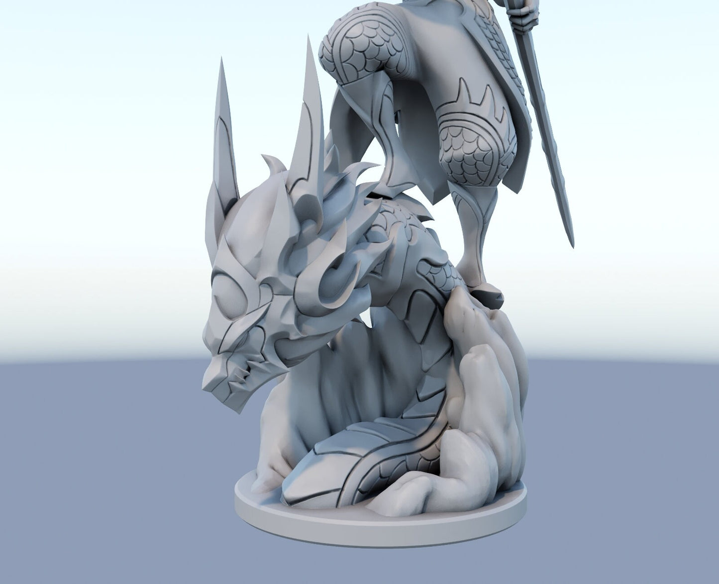 Truth Dragon Yasou from League of Legends lol  - Collectible 3d printed statues - Home Decor - Custom Gift and Painted Versions Available!