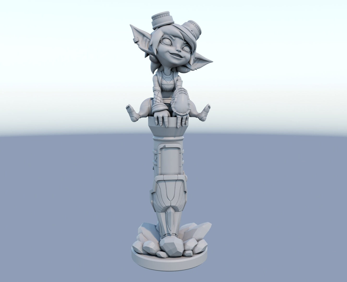 Tristana Yordle Gunner League of Legends lol  - Collectible 3d printed statues - Home Decor - Custom Gift and Painted Versions Available!